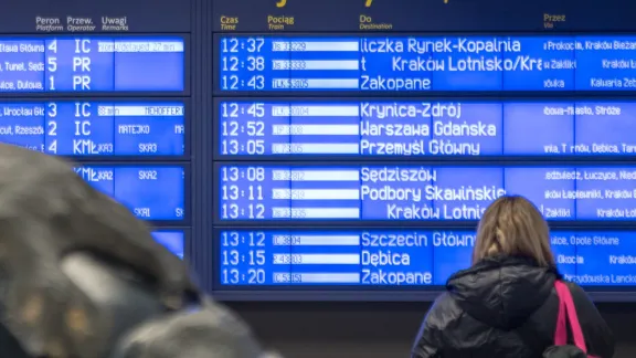 Arrival - departures airport terminal