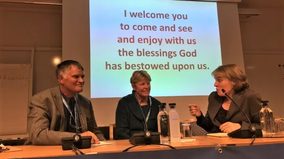 Participants hold a discussion at the LWF Europe Pre-Assembly, February 2017, Höör, Sweden. Photo:LWF Participants hold a discussion at the LWF Europe Pre-Assembly, February 2017, Höör, Sweden. Photo:LWF