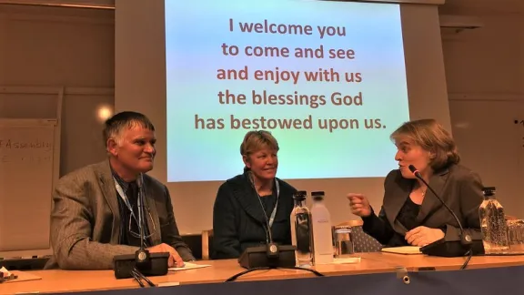 Participants hold a discussion at the LWF Europe Pre-Assembly, February 2017, Höör, Sweden. Photo:LWF