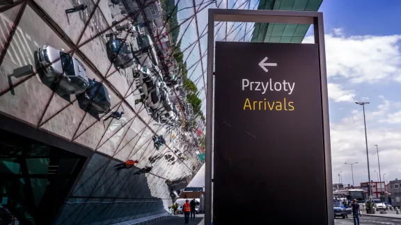 The arrival terminal of Kraków John Paul II International Airport. Photo: piviso.com