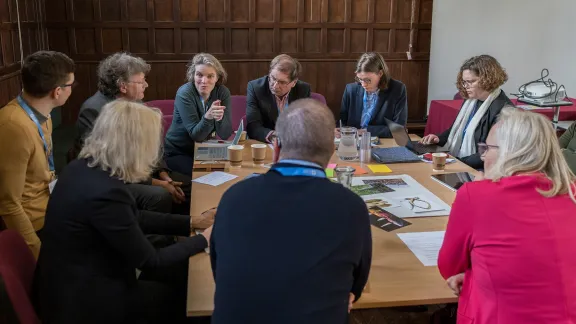 European church delegates in one of the group discussions during their Oxford Pre-Assembly. Photo: LWF/A. Hillert 