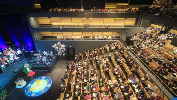 Worship has provided for many vibrant moments of the Assembly, preparing and nourishing attendees for the tasks of the day. Photo: LWF/Johanan Celine Valeriano